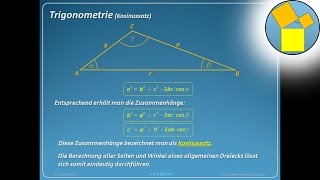 Trigonometrie  Kosinussatz  Rueff [upl. by Asiram]