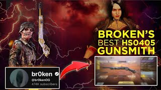 BEST ​⁠​⁠br0kenOG HS0405 GUNSMITH amp INSANE GAMEPLAY  BEST LOADOUT  CALL OF DUTY MOBILE [upl. by Dunning]