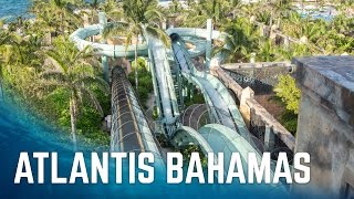 All Big Water Slides at Atlantis Paradise Island  Nassau Bahamas [upl. by Hedvige]