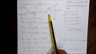Circuito Trifásico Desequilibrado Y  Δ  Exercicio Resolvido 2 [upl. by Jadd387]