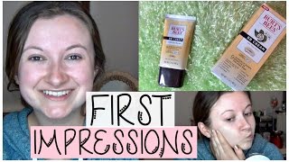 New at the Drugstore Burts Bees BB Cream First Impressions [upl. by Mikiso217]