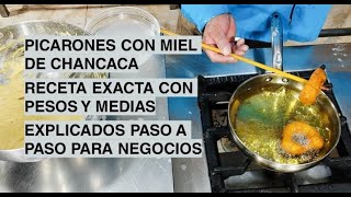 TE ENSEÑAMOS A PREPARAR PICARONES CON MIEL DE CHANCACA😱 PARA NEGOCIO 🤑streetfood cocina comida [upl. by Ecal985]