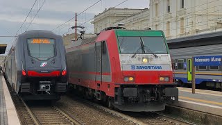 TRENI DI OGNI TIPO IN ARRIVO PARTENZA E TRANSITO ALLA STAZIONE DI FALCONARA MARITTIMA [upl. by Shlomo488]