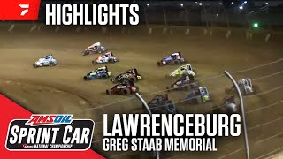 Greg Staab Memorial  USAC Sprints at Lawrenceburg Speedway 101124  Highlights [upl. by Piero]