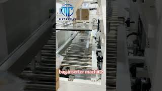 Bag Inserter Machine Food Packaging Machine Instant Carton Bag Inserting Machine [upl. by Valtin]