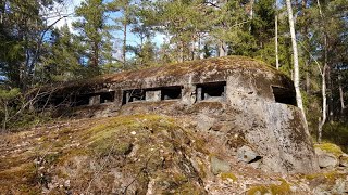 Måndalsfortet Stockholms Fasta Försvar Kumlapasset  Old Military Fortress Bunker from 1903 to 1952 [upl. by Hardwick]