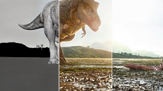 Alamosaurus Attacks T Rex Godzilla Takes Revenge VFX Breakdown [upl. by Nilrac]