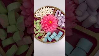 TOP ASMR  MARSHMALLOWS Filling Platters with Sweets 🍭🍫 shortsasmr tiktokvideo marshmello [upl. by Dinnage]