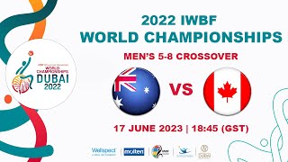 AUS vs CAN  Mens 58 Crossover  2022 IWBF Wheelchair Basketball World Championships [upl. by Wilmer373]