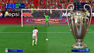 FIFA 22 PSG v Liverpool UEFA Champions League FINAL Penalties [upl. by Eirol]