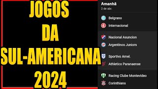 JOGOS DA SULAMERICANA 2024  TABELA DA SULAMERICANA 2024  CLASSIFICAÇÃO DA SULAMÉRICANA 2024 [upl. by Ardrey]