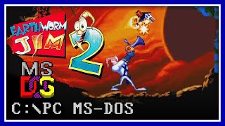 Earthworm Jim 2  PC MSDOS Longplay Full Gameplay [upl. by Leissam]