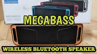 Music Wireless Speaker Megabass A2DP Stereo Bluetooth Dual Speaker Super Bass 48 [upl. by Penelope]