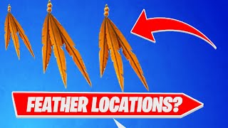 How to get Feathers in FORTNITE How to collect Feathers Locations Fortnite Chapter 3 [upl. by Castara]