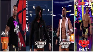 WWE 2K24  CM Punk SSLAM 2024AEW FD 23  LA Knight SSLAM 2024 Grayson Waller RAW 5824 Now On CC [upl. by Iror]