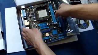 ASUS M4A78LTM LX unboxing [upl. by Brena600]