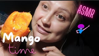 ASMR comiendo mangootra vez 🙈🤭 a mi me encantaaaaa [upl. by Gievlos]