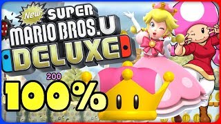 New Super Mario Bros U Deluxe 🌰 61 Fuzzy Clifftop 🌰 100 All Star Coins [upl. by Carothers901]