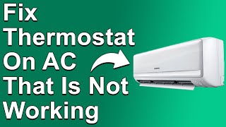 How To Fix A Thermostat On AC That Is Not Working Why It Occurs And Steps To Troubleshoot [upl. by Eilac63]