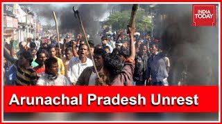 Deputy CMs House Vandalised And Burnt In Arunachal Pradesh [upl. by Atonsah]