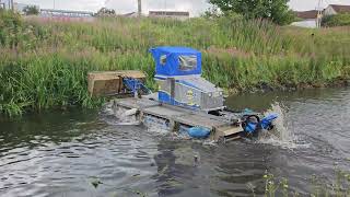 Cleaning the banks of the Union Canal Scotland [upl. by Ellehcen868]