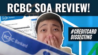 Credit Card Philippines SOA Review  RCBC Bankard Maganda Kaya [upl. by Jorgan]