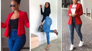 50 Ways For Beautiful Ladies To Rock Jeans Trousers And Tops To Their Office  Jessy Styles [upl. by Changaris942]