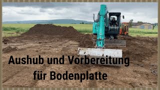 Aushub und Vorberitung für Bodenplatte [upl. by Genesa]