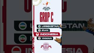 HASIL DRAWING PIALA ASIA U20 2025🏆 TIMNAS INDONESIA U20 MASUK DI GRUP C 🇮🇩 timnasgaruda [upl. by Donegan]