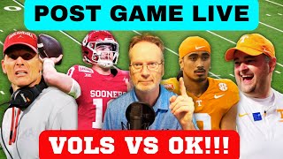 POST GAME LIVE VOLS VS OKLAHOMA TENNESSEE FOOTBALL OKLAHOMA FOOTBALL [upl. by Nanete]