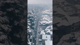 Manali Snowfall Drone View  manali himachal pradesh drone manali shorts [upl. by Fanny]