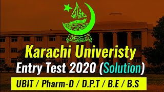 Karachi University 2020 Admission Test Solved [upl. by Kuo]