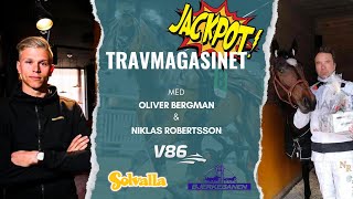 V86 85 ∣ Solvalla amp Bjerke  JACKPOT ∣ Travmagasinet med Bergman amp Robertsson [upl. by Janeta]