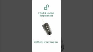 Ford 3knops klapsleutel batterij vervangen [upl. by Saravat]