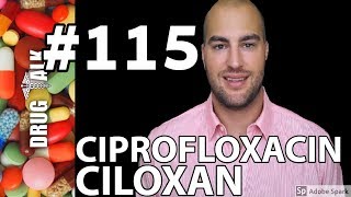 CIPROFLOXACIN CILOXAN PHARMACIST REVIEW  115 [upl. by Loma]