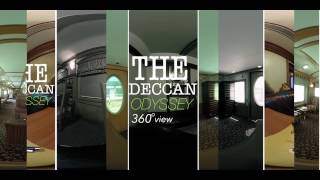 360°VideoThe stunning view of luxury train The Deccan Odyssey [upl. by Tioneb905]