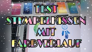 TEST STEMPELKISSEN MIT FARBVERLAUF VON ALI UND STEMPELN VON ACTION ❣️ [upl. by Vite]