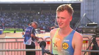 Narve Gilje Nordås Wins Stockholm Diamond League 3000m in 733 [upl. by Aciruam]