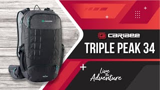 Product Tour  Triple Peak 34L Backpack  Caribee [upl. by Zarihs482]