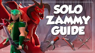 Solo Zammy Guide OSRS  Scorching Bow amp Bowfa 80 Method amp Tiles [upl. by Gaudet574]