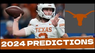 Texas Longhorns Football Schedule 2024 Predictions GameByGame [upl. by Sorgalim469]