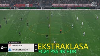 EA SPORTS FC 24 Cracovia vs Ruch Chorzów PS5 4K HDR gameplay Ekstraklasa [upl. by Rhodie]