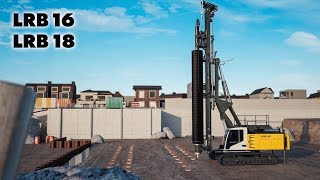 Liebherr  New piling and drilling rigs LRB 16 amp LRB 18 [upl. by Annyahs269]