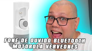 Fone de Ouvido Bluetooth motorola VerveOnes Music Edition Cinza e Branco motorola [upl. by Dorella]