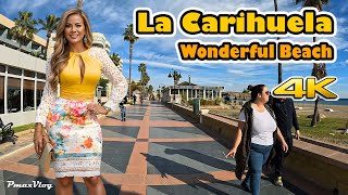 La Carihuela playa Torremolinos Spain Wonderful Beach December 2023 Costa del Sol  Málaga 4K [upl. by Ellita587]