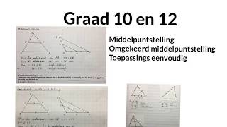 Middelpuntstelling en omgekeerd Euklidies Graad 1012 wiskdou [upl. by Cully]