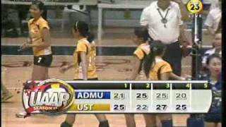 UAAP 71  R2  ADMUvsUST  212009  Game2  Set 4 END [upl. by Inohs]