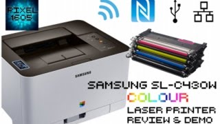 WIRELESS Samsung C430W COLOUR Laser Printer Unboxing Full setup and Demo [upl. by Diane-Marie331]