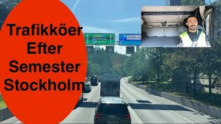 Trucking in Stockholm Sweden Nacka to Farsta  Köra i Stockholm foryou [upl. by Erlinna]