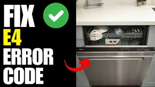 whirlpool dishwasher error code e4  How To Fix [upl. by Aunson343]